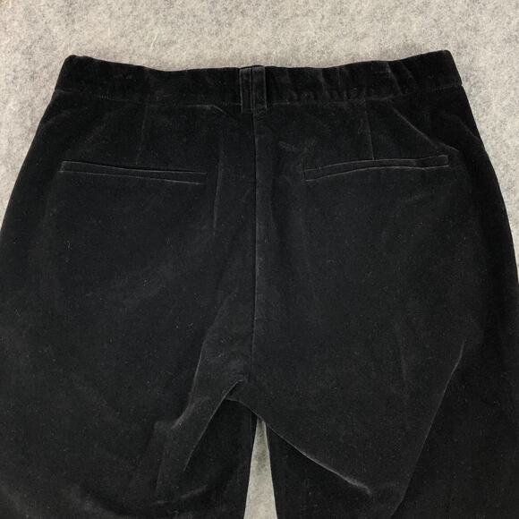 Steve Madden Velvet Pants Large Black Flared High Rise Dress Casual Soft Womens - Picture 6 of 16